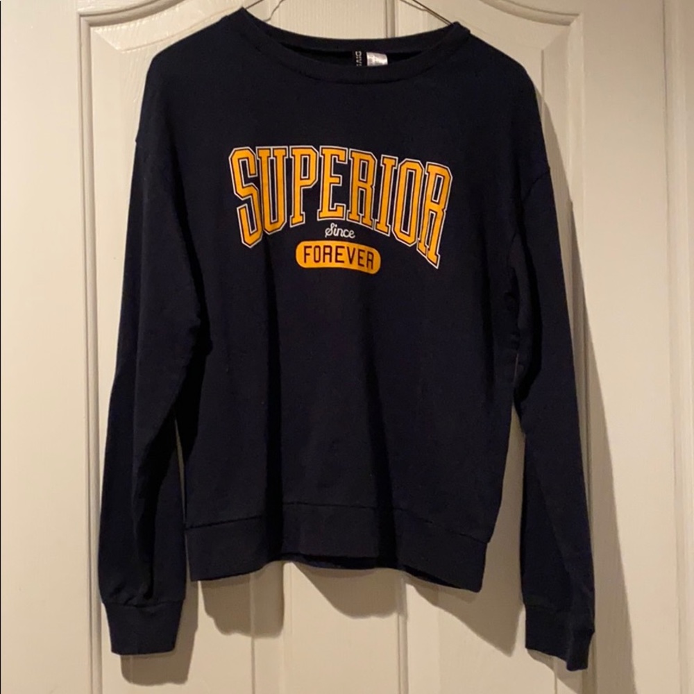 Divided Navy Blue Medium Crew Neck